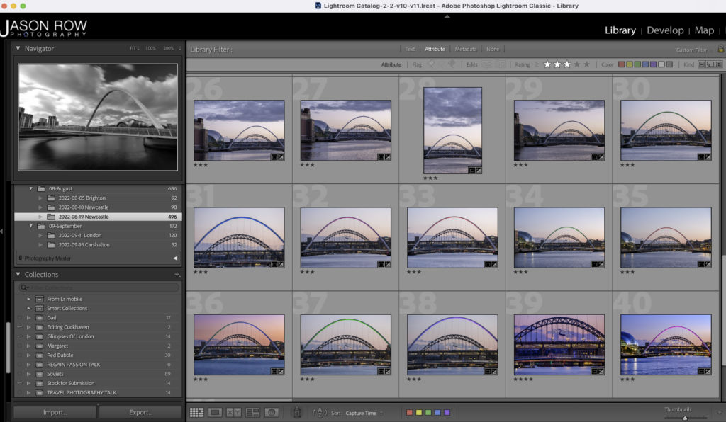 Gestion des images Lightroom