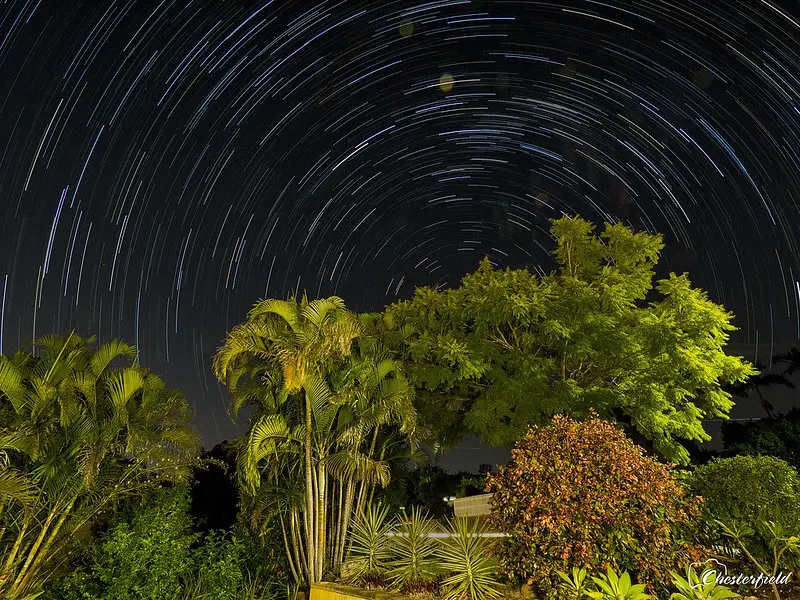 photo de la semaine traînées d'étoiles
